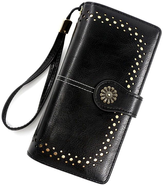 Moteriška piniginė P2-B, juoda D1736