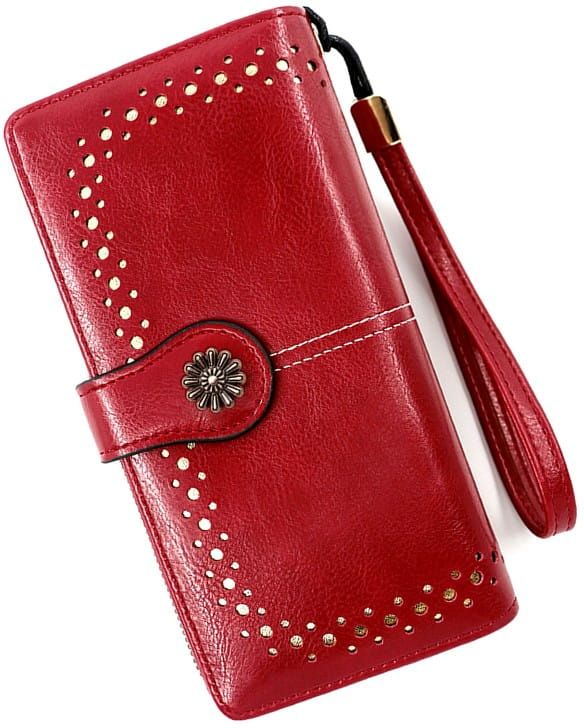 Moteriška piniginė P2-R, raudona D1734