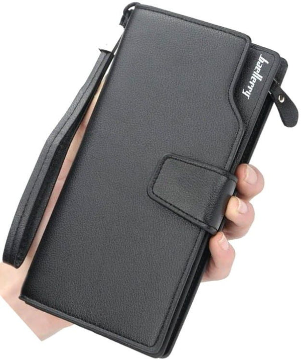 Vyriška didelė piniginė, juoda S516