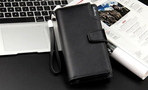 Vyriška didelė piniginė, juoda S516