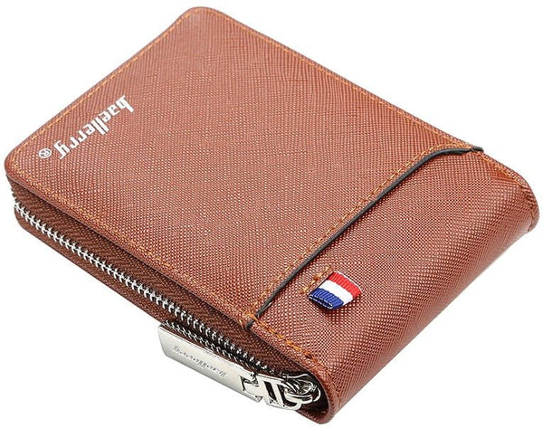 Kortelių dėklas vyrams B40, ruda S1064