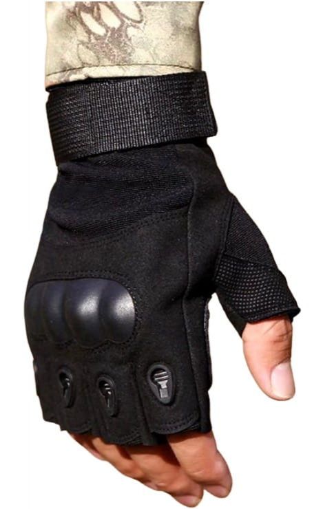 Vyriškos taktinės pirštinės K60, juodos spalvos, XL