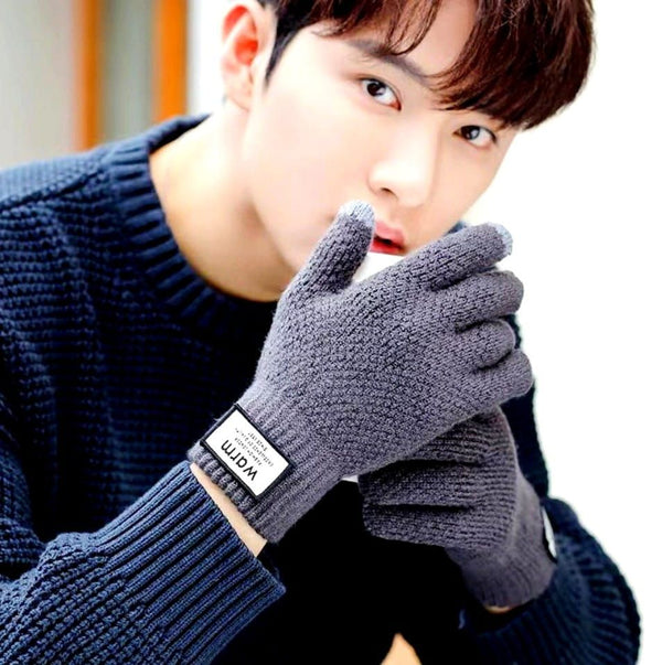 Pirštinės vyrams KR89-1, pilka, Universalus