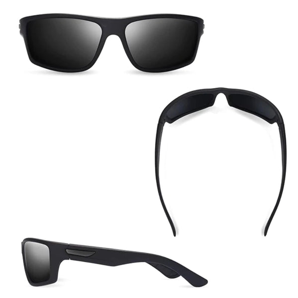 Poliarizuoti sportiniai akiniai nuo saulės Y81 juodi