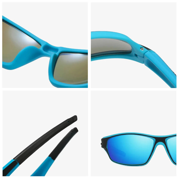 Poliarizuoti sportiniai akiniai nuo saulės vyrams H25 mėlyni