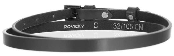 Siauras moteriškas odinis diržas suknelei Rovicky D23046