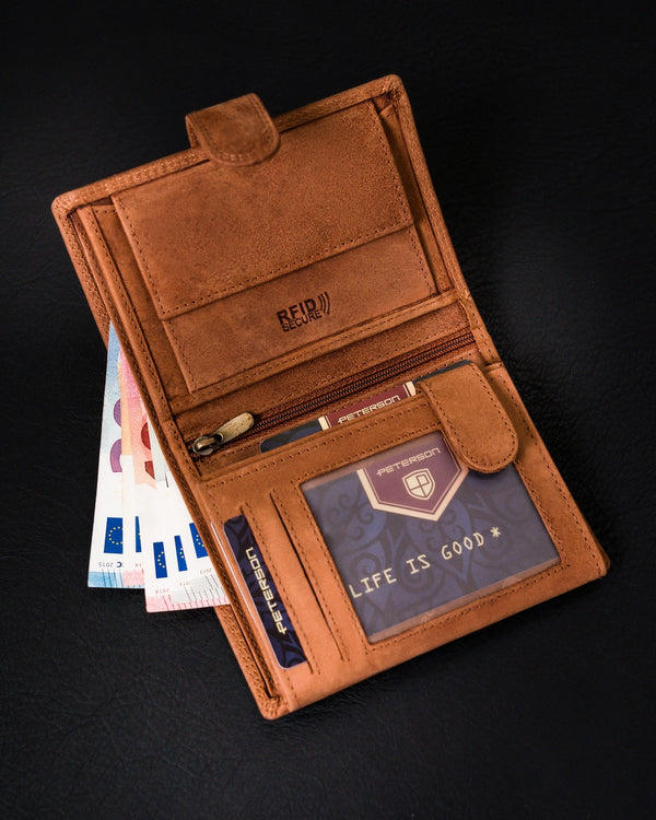 Rudas piniginės ir diržo rinkinys PTN V7