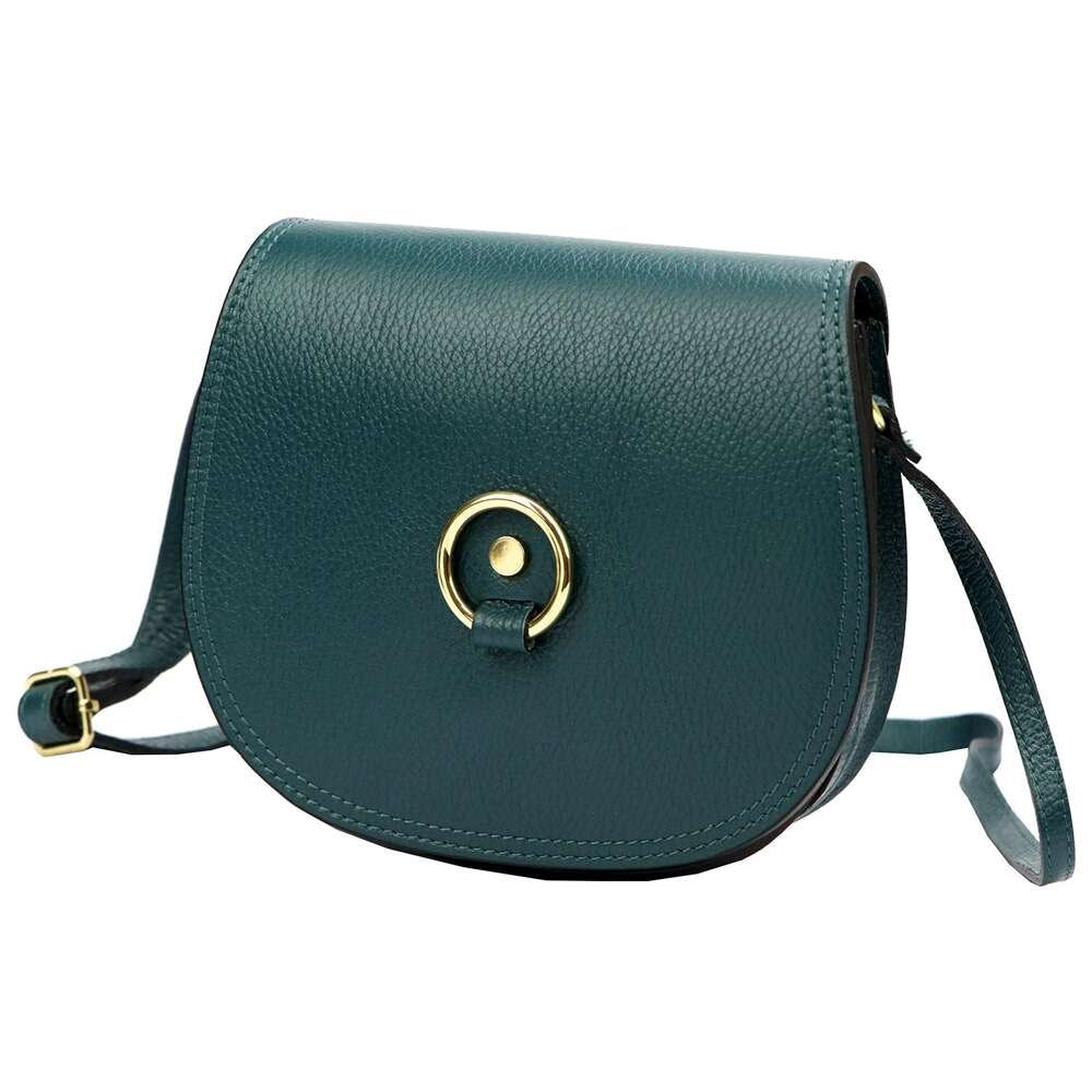 Moteriška odinė rankinė Florence 38, mėlyna, crossbody stiliaus