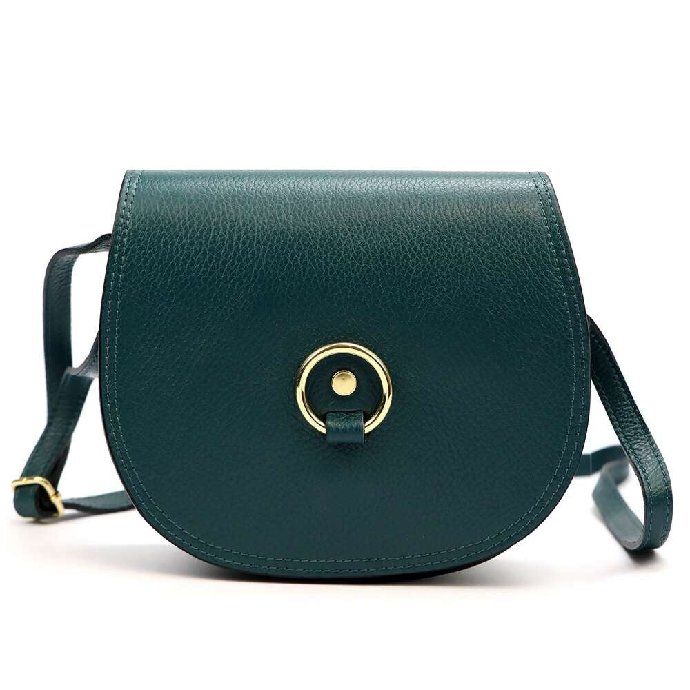 Moteriška odinė rankinė Florence 38, mėlyna, crossbody stiliaus
