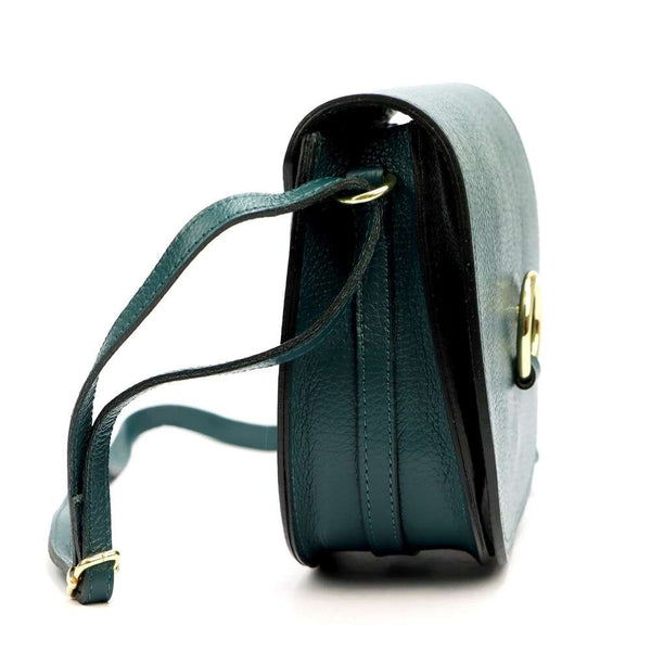 Moteriška odinė rankinė Florence 38, mėlyna, crossbody stiliaus