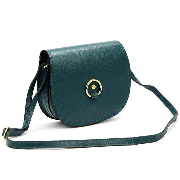 Moteriška odinė rankinė Florence 38, mėlyna, crossbody stiliaus