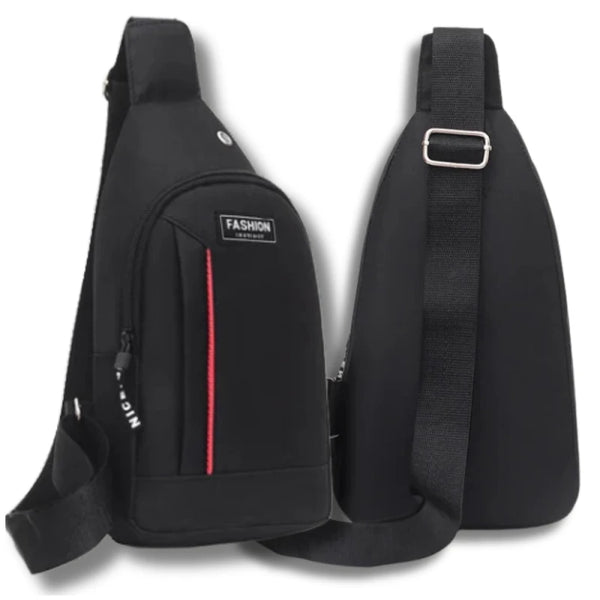 Maža sportinė kuprinė vyrams L132, juoda R279