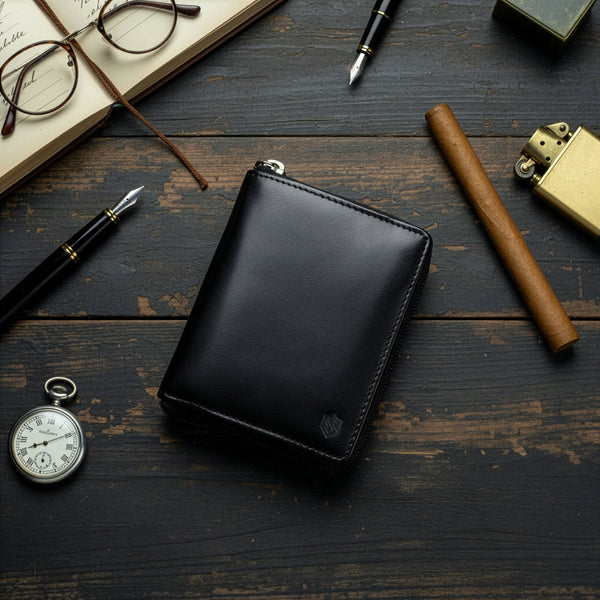 Vyriška vertikali odinė piniginė Stevens S17