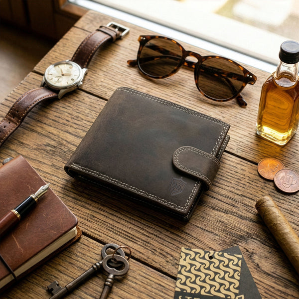 Vyriška odinė piniginė Stevens S190