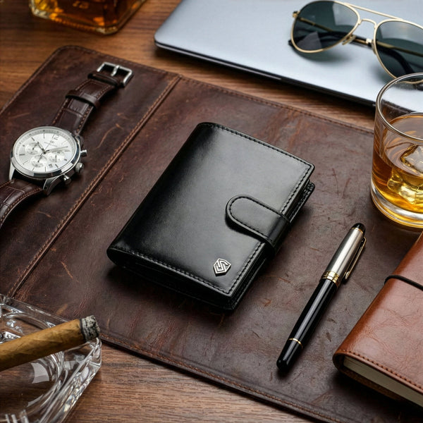 Vyriška odinė piniginė Stevens su RFID apsauga 326A S181