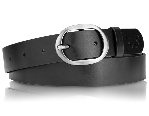 Odinis diržas moterims Stevens Layla, juodas