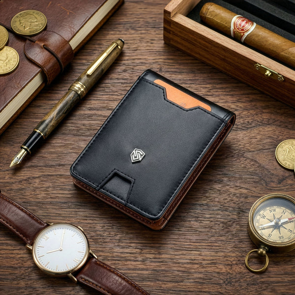 Vyriška plona piniginė, kortelių dėklas su RFID S22