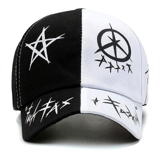 Graffiti stiliaus „unisex“ kepurė su snapeliu