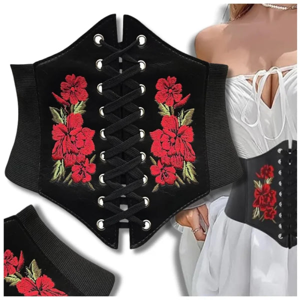 Moteriškas diržas-korsetas T125, juodas N83