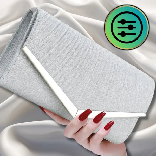 Maža rankinė moterims S115 sidabrinės spalvos R804