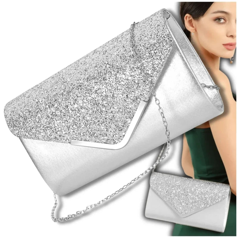 Maža rankinė moterims S12 sidabro spalvos R798