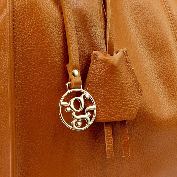 Moteriška odinė shopper tipo rankinė Gregorio 1725, ruda, talpina A4