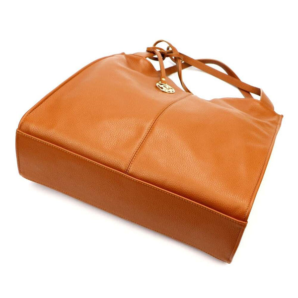 Moteriška odinė shopper tipo rankinė Gregorio 1725, ruda, talpina A4