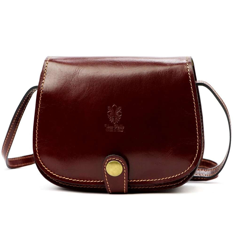 Moteriška odinė rankinė Florence ART. 882, kaštoninė, crossbody