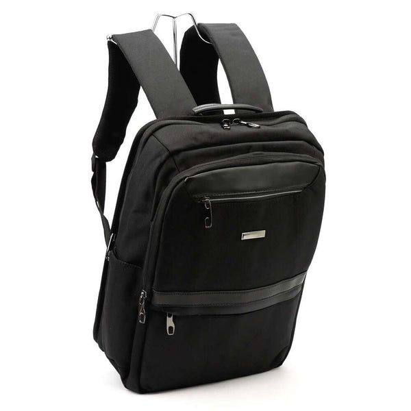 Unisex miesto kuprinė B.Cavalli BC1326, juoda, talpi A4 formatui