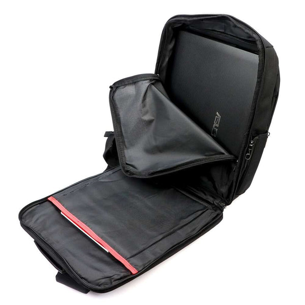 Unisex miesto kuprinė B.Cavalli BC1326, juoda, talpi A4 formatui