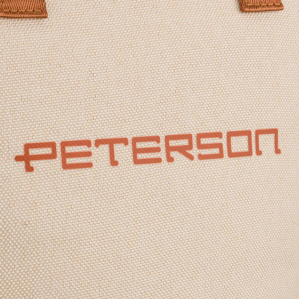 Kosmetinė iš sintetinio audinio Peterson, smėlio ir rudos spalvos, su užtrauktuku RT21