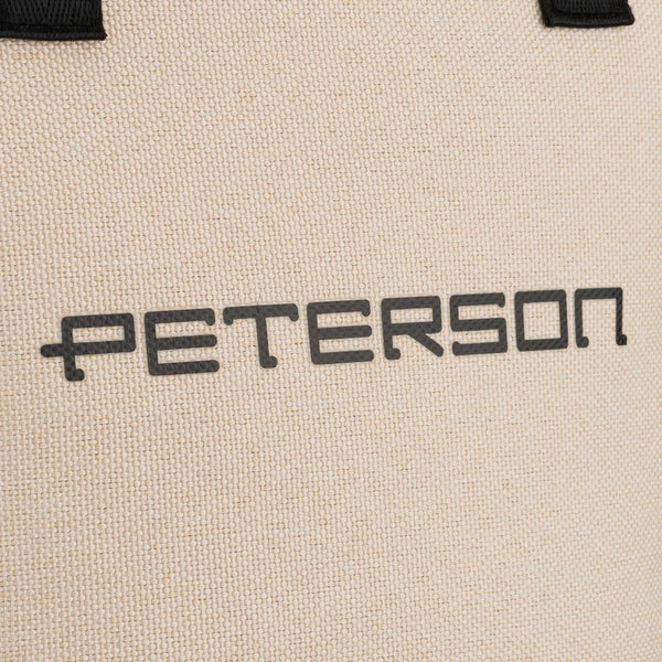 Smėlio ir juodos spalvos sintetinė kosmetinė su rankenėlėmis Peterson RT24