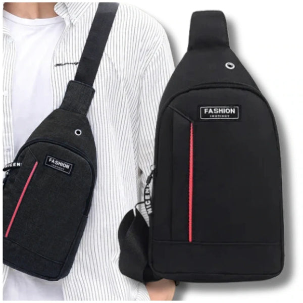 Maža sportinė kuprinė vyrams L132, juoda R279