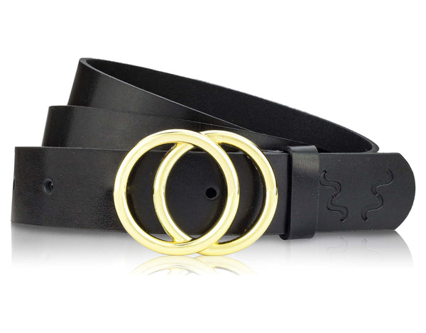 Odinis diržas moterims Stevens, juodas