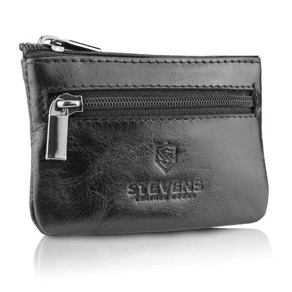 Mažas odinis dėklas raktams, monetoms Stevens P49 S1036