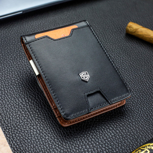 Vyriška plona piniginė, kortelių dėklas su RFID F02 S20