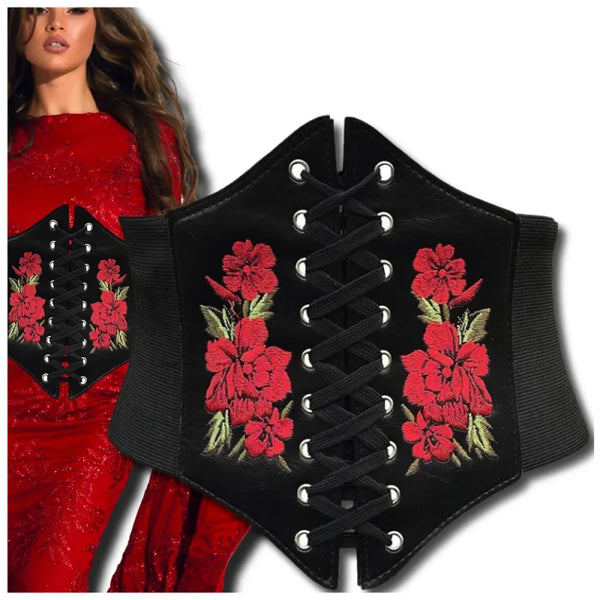 Moteriškas diržas-korsetas T125, juodas N83