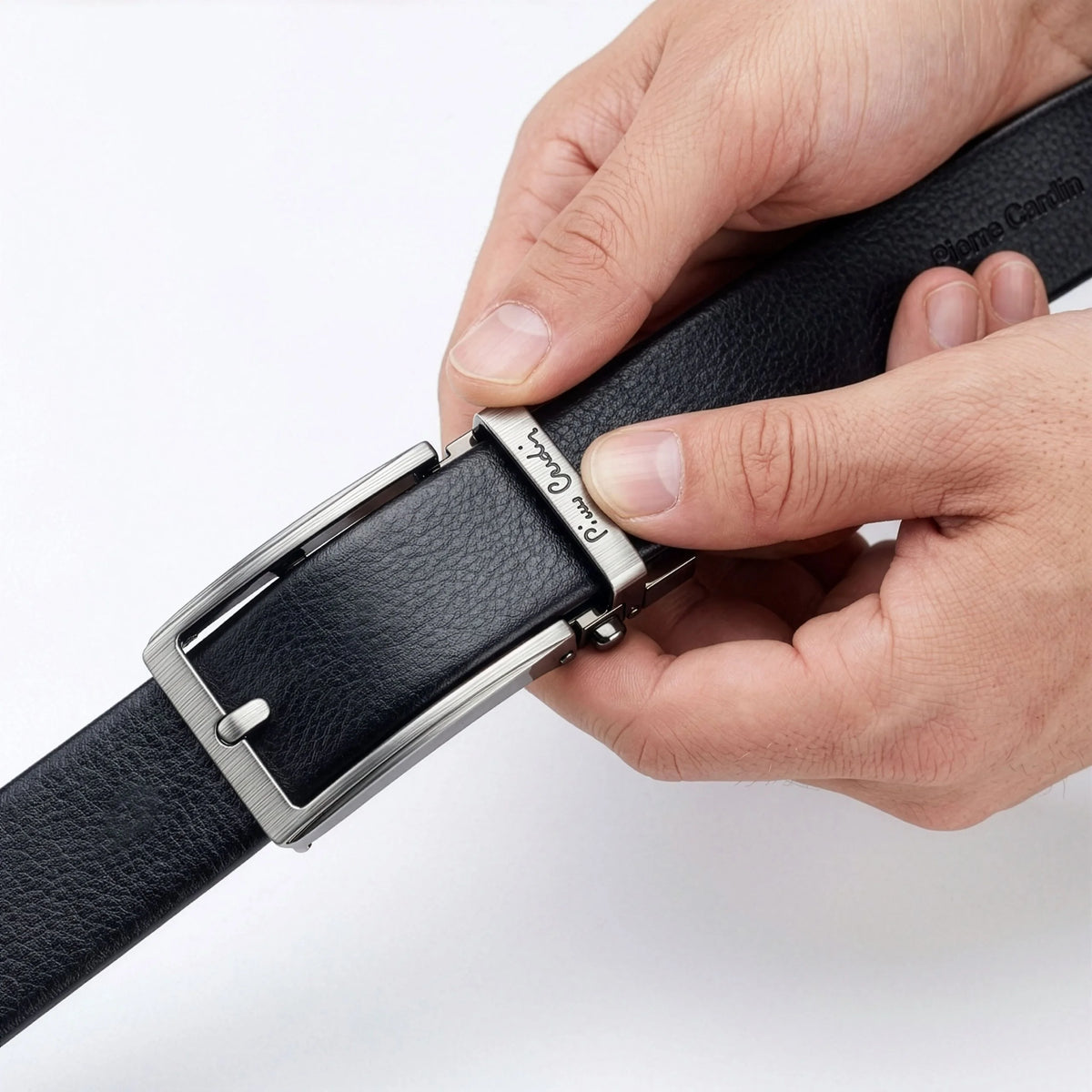 Vyriškas automatinis diržas Pierre Cardin, juodas D40021
