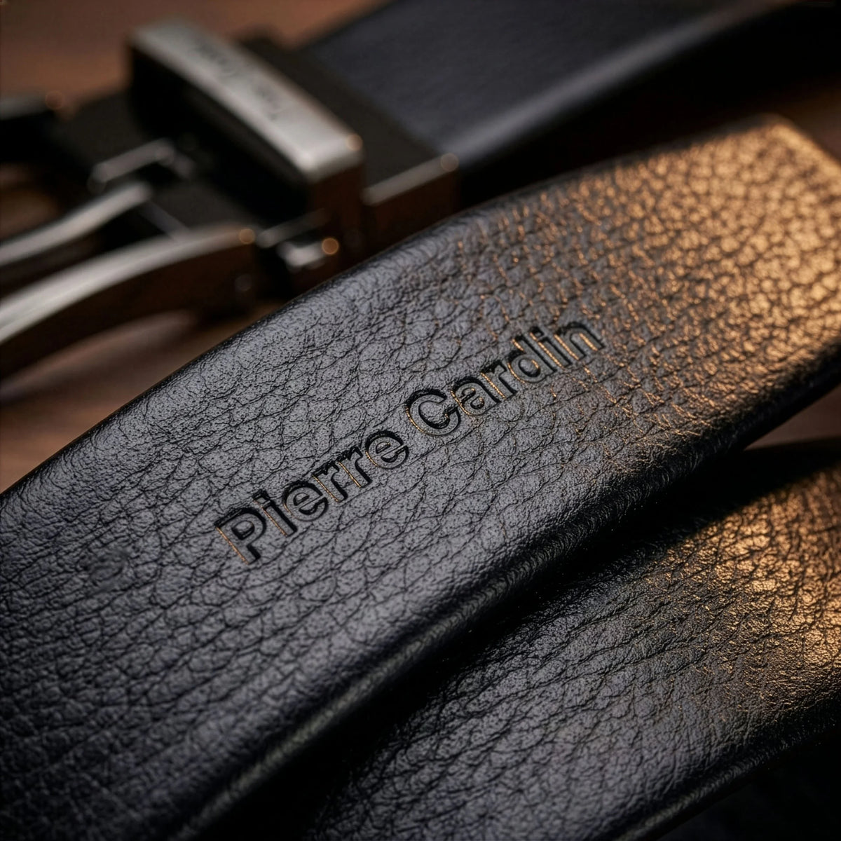 Vyriškas automatinis diržas Pierre Cardin, juodas D40021