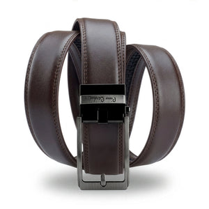 Vyriškas diržas su automatine sagtimi Pierre Cardin, rudas D40023