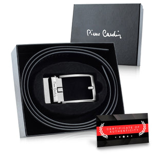 Vyriškas automatinis diržas Pierre Cardin, juodas, dovanų dėžutėje D40027