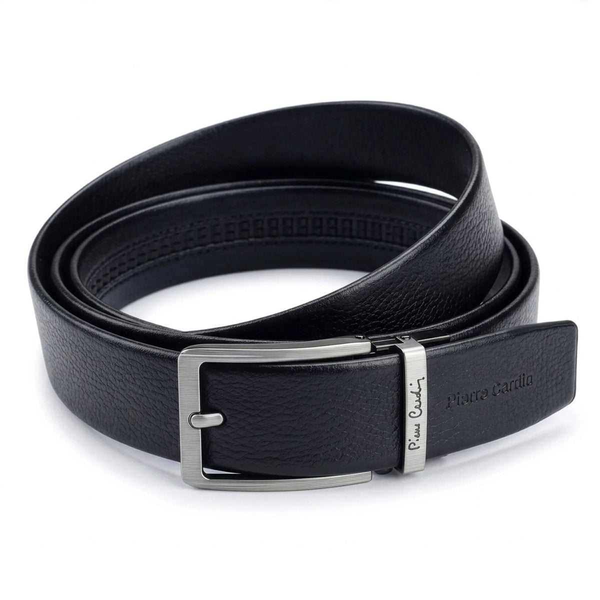Vyriškas automatinis diržas Pierre Cardin, juodas, dovanų dėžutėje D40027