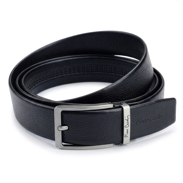 Vyriškas automatinis diržas Pierre Cardin, juodas, dovanų dėžutėje D40027