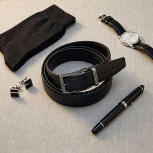 Vyriškas automatinis diržas Pierre Cardin, juodas D40029