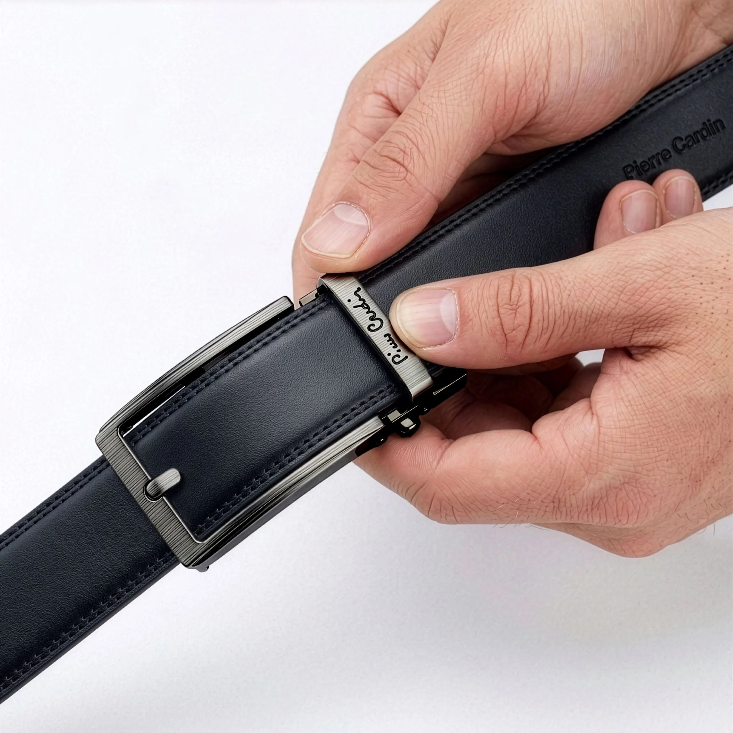 Vyriškas automatinis diržas Pierre Cardin, juodas D40029