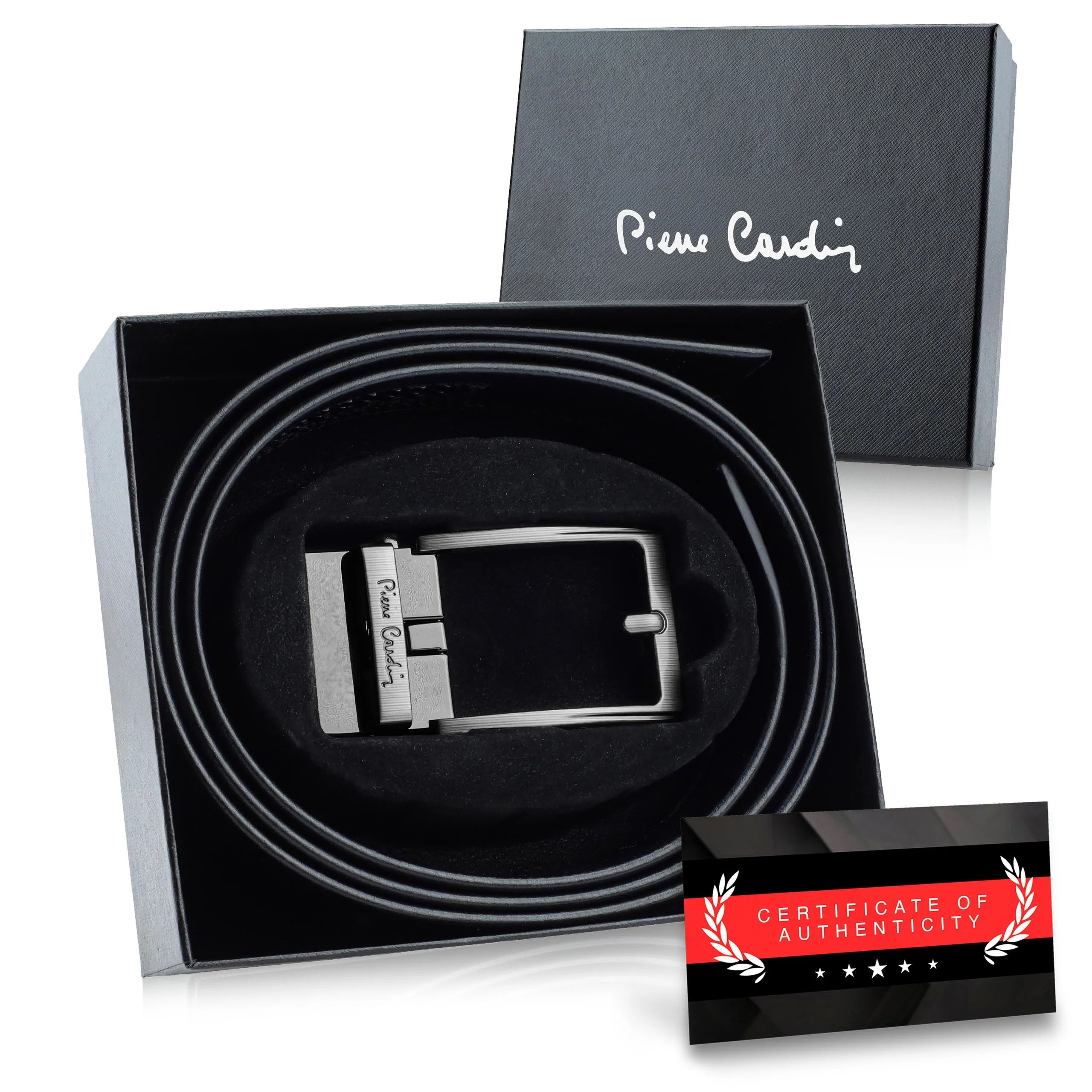 Vyriškas automatinis diržas Pierre Cardin, juodas D40029