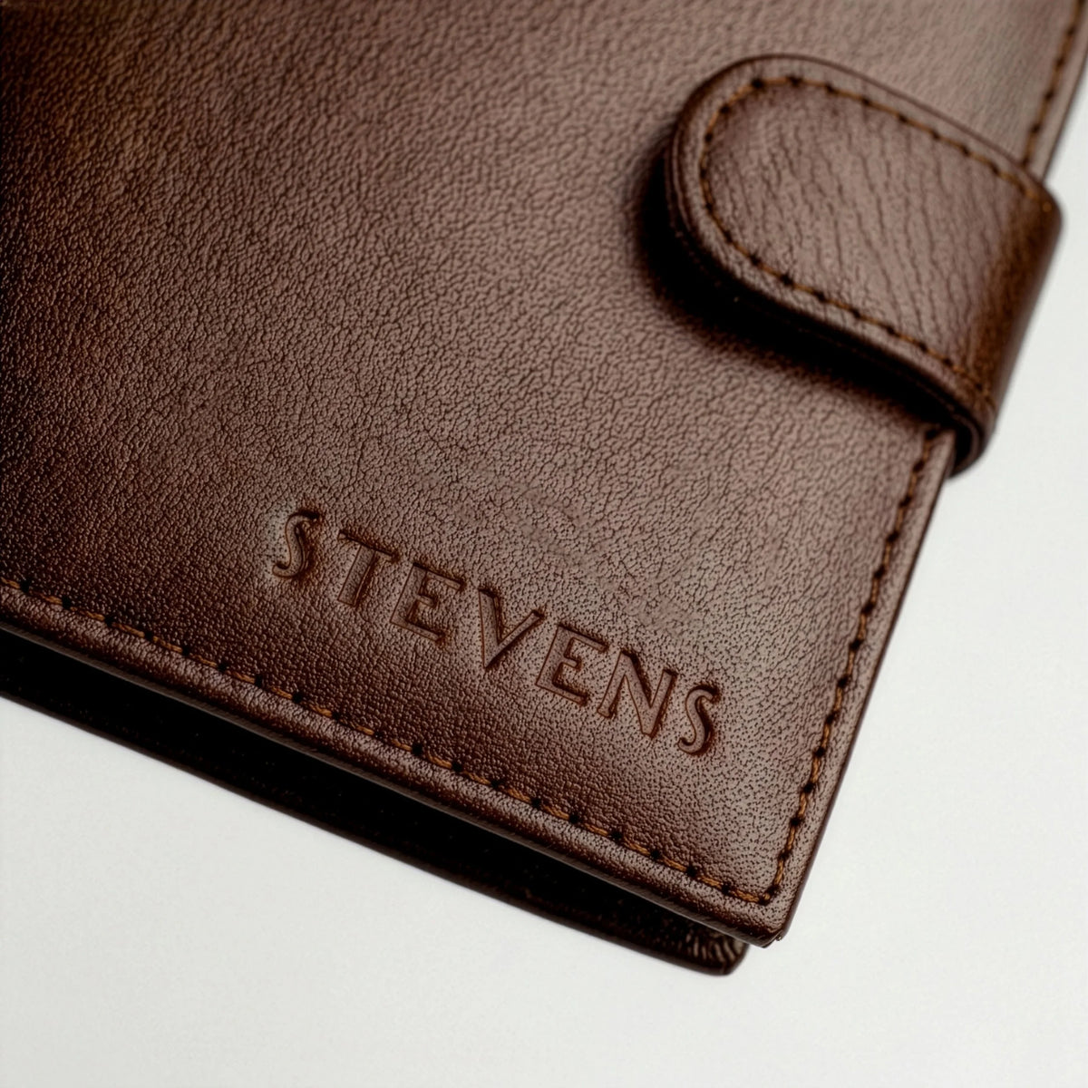 Vyriška vertikali odinė piniginė su RFID STEVENS, ruda D40032