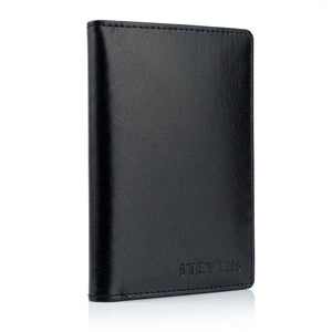 Odinis paso ir dokumentų dėklas su RFID STEVENS, juodas D40041