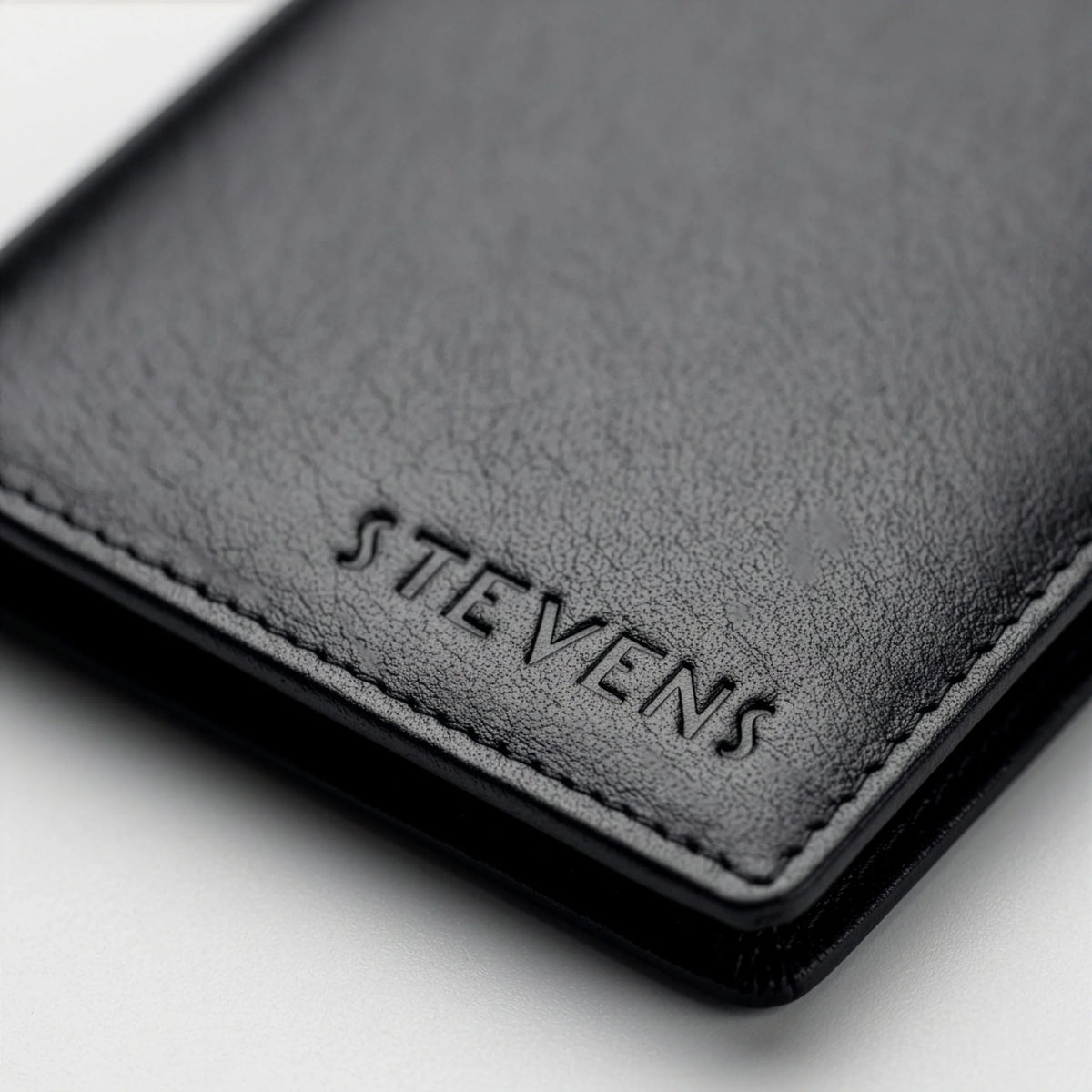 Odinis paso ir dokumentų dėklas su RFID STEVENS, juodas D40041