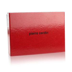Vidutinė moteriška dirbtinės odos piniginė Pierre Cardin, raudona, su užsegimu D40333